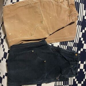 Carhartt Double-Front Dungaree Pants 2 pairs 30x32